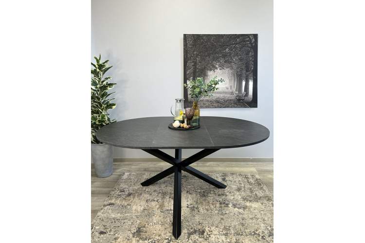 Стол KENNER DR1100 черный/сланец черный-7