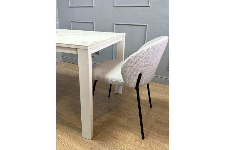 Стол KENNER BL1300 белый/керамика мрамор белый-3