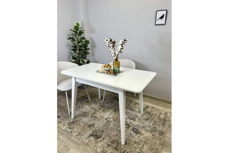 Стол KENNER 900 М белый/стекло белое глянец-6