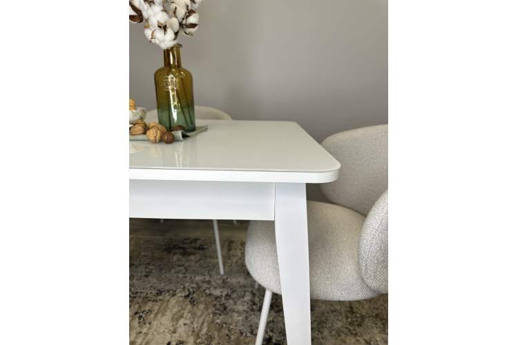Стол KENNER 900 М белый/стекло белое глянец-7