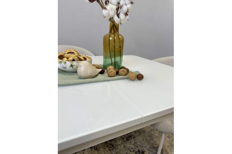 Стол KENNER 900 М белый/стекло белое глянец-11