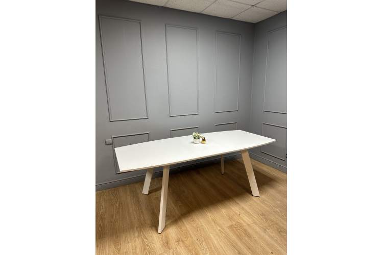 Стол KENNER SL1600 белый/стекло белое сатин-12