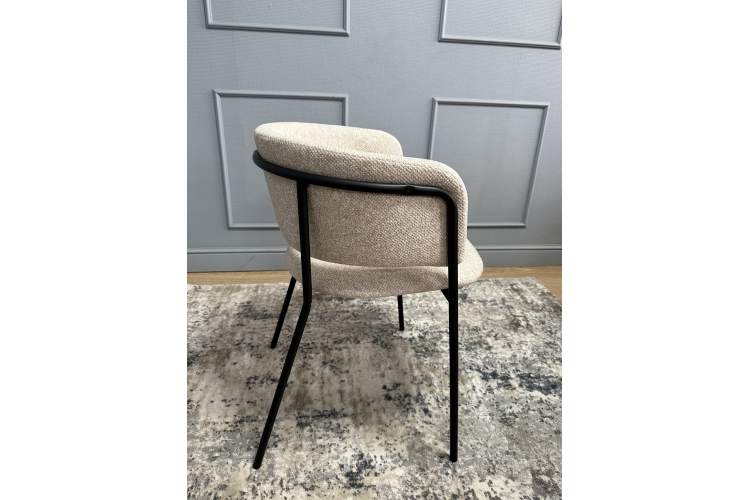 Комплект стульев 2шт KENNER 303SD черный/микробукле бежевый-5