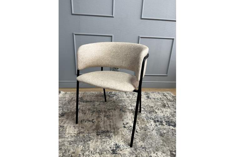 Комплект стульев 2шт KENNER 303SD черный/микробукле бежевый-6