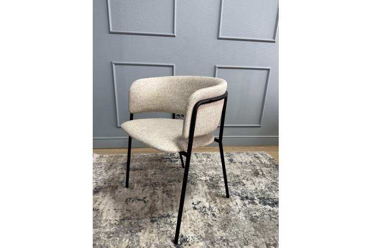 Комплект стульев 2шт KENNER 303SD черный/микробукле бежевый-7