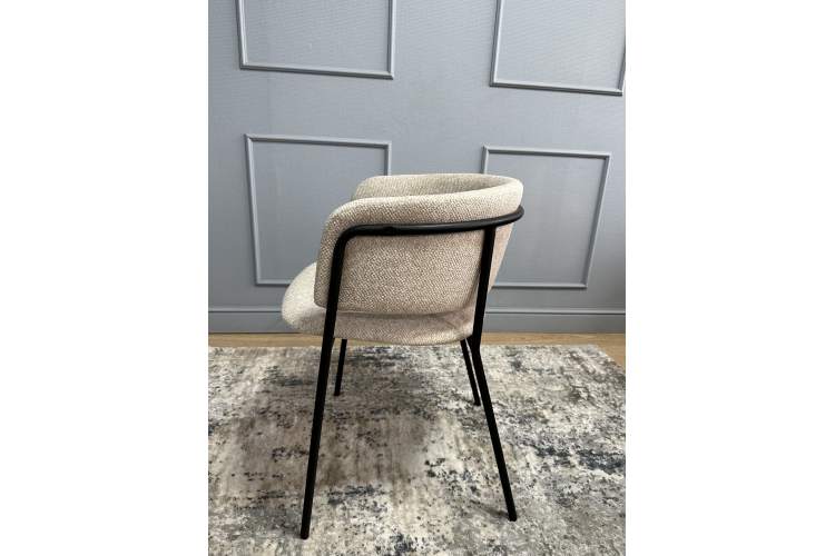 Комплект стульев 2шт KENNER 303SD черный/микробукле бежевый-8