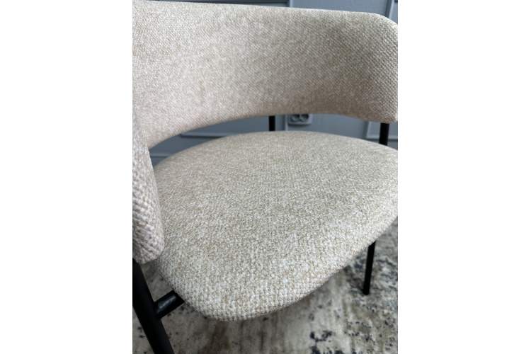 Комплект стульев 2шт KENNER 303SD черный/микробукле бежевый-9