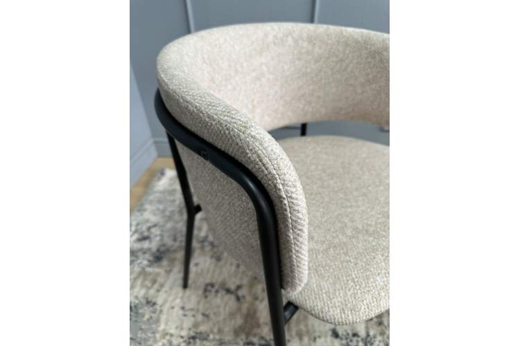 Комплект стульев 2шт KENNER 303SD черный/микробукле бежевый-11