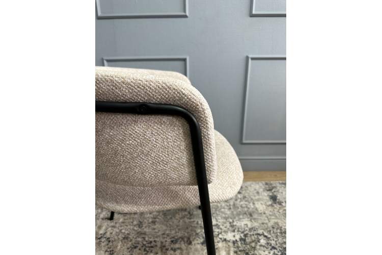 Комплект стульев 2шт KENNER 303SD черный/микробукле бежевый-15