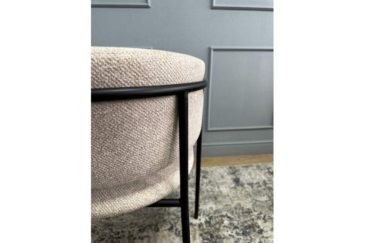 Комплект стульев 2шт KENNER 303SD черный/микробукле бежевый-16