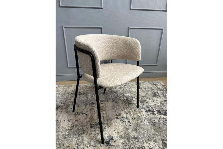 Комплект стульев 2шт KENNER 303SD черный/микробукле бежевый-18