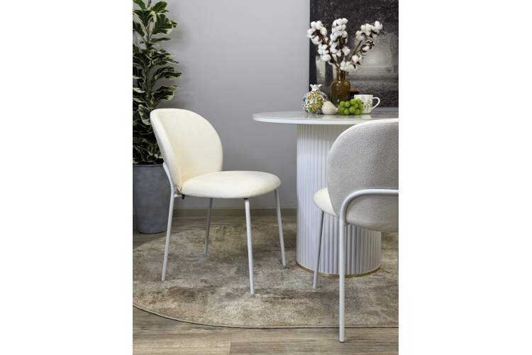 Стол Kenner LD900, белый/керамика мрамор белый глянец-8