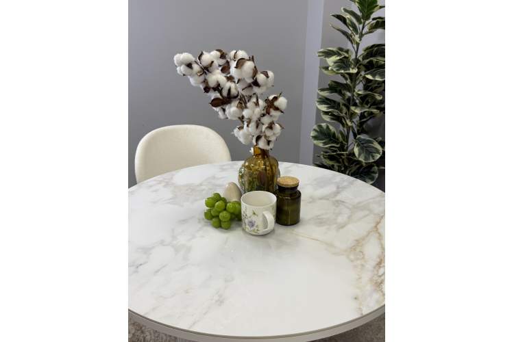 Стол Kenner LD900, белый/керамика мрамор белый глянец-17