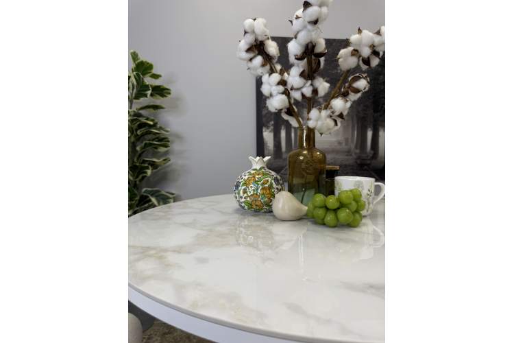 Стол Kenner LD900, белый/керамика мрамор белый глянец-21