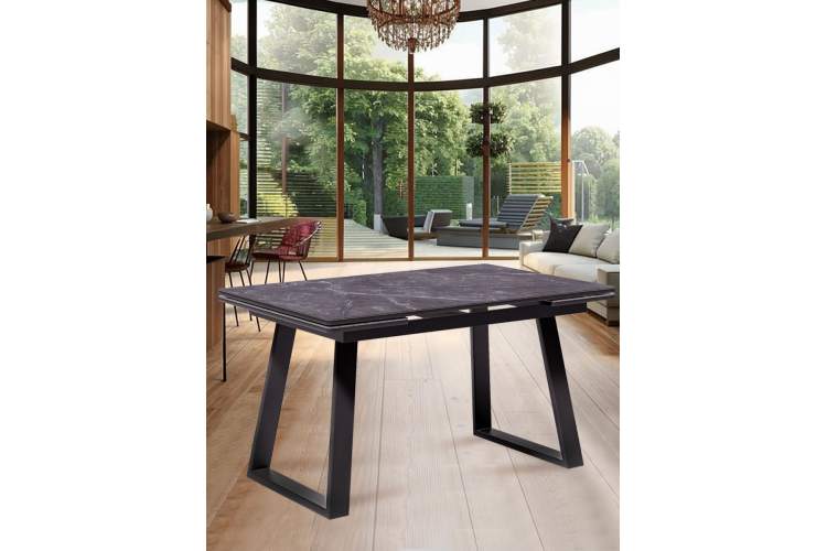 Стол KENNER ML1400 черный/керамика мрамор черный-1