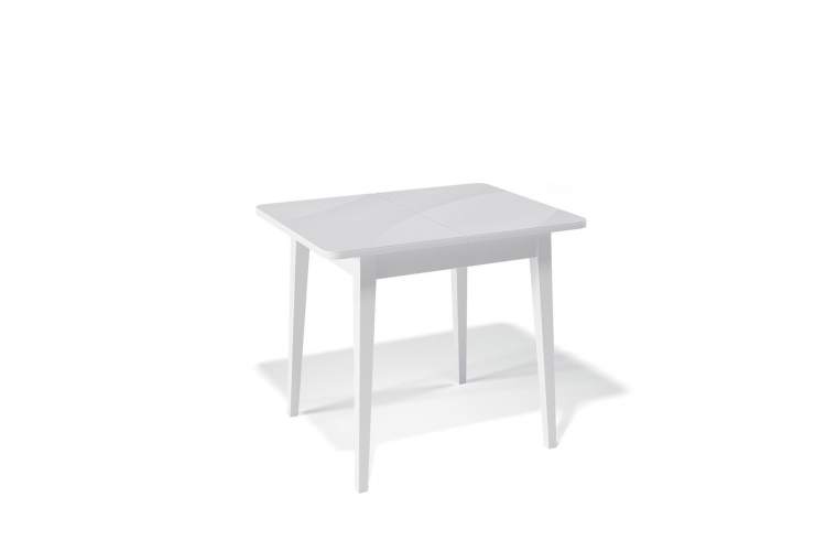 Стол KENNER 900 М белый/стекло белое сатин