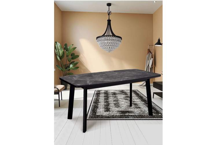 Стол KENNER AA1400 черный/керамика черная-1