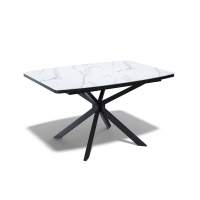 Стол Kenner BR1300, черный/керамика GLORIA WHITE