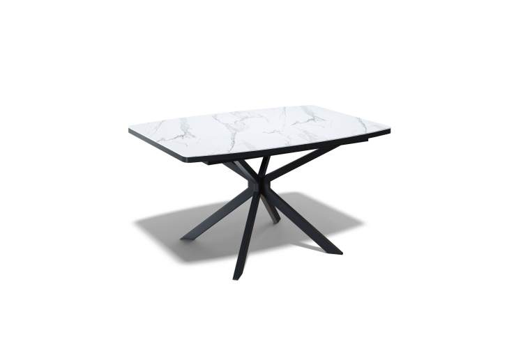 Стол Kenner BR1300, черный/керамика GLORIA WHITE