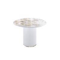 Стол KENNER LD1000 белый/керамика мрамор золотой глянец