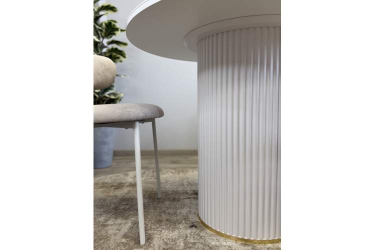 Стол KENNER LD1000 белый/керамика мрамор золотой глянец-13