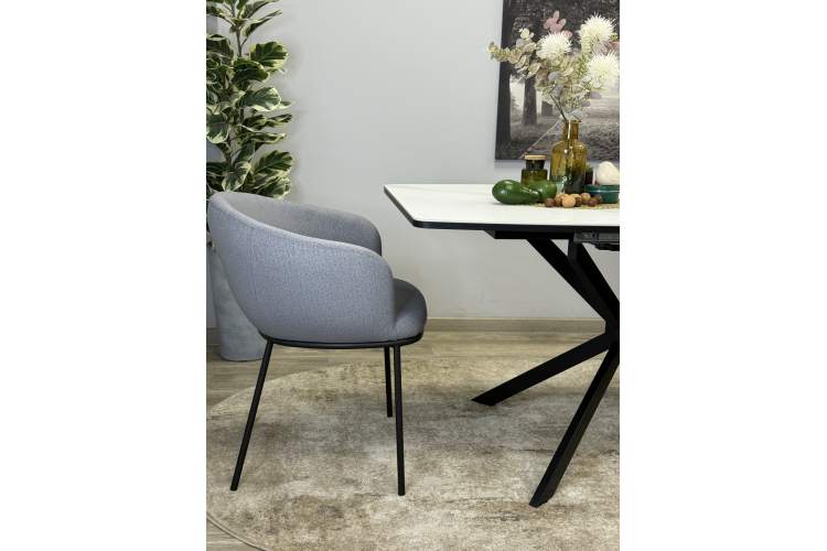 Стол Kenner BR1300, черный/керамика GLORIA WHITE-6