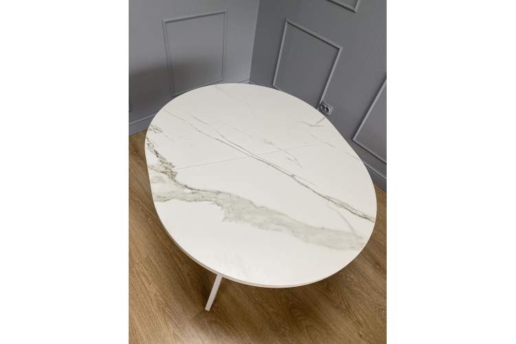 Стол KENNER DO1100 белый/керамика мрамор белый-6