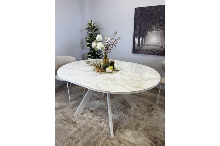 Стол KENNER RL1100 белый/керамика белая глянец-12