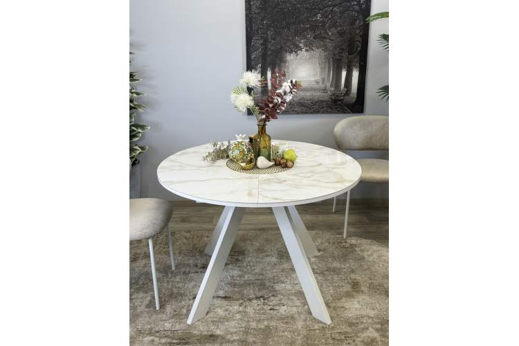 Стол KENNER RL1100 белый/керамика белая глянец-15