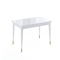 Стол KENNER K1100 белый/стекло белое