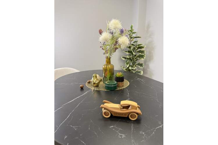 Стол KENNER DO1100 черный/керамика мрамор черный-2