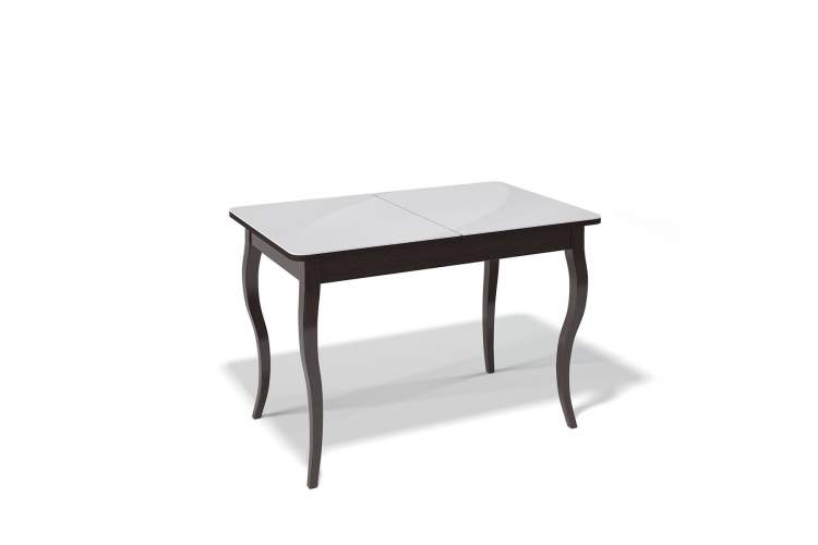 Стол KENNER 1100С венге/стекло белое сатин