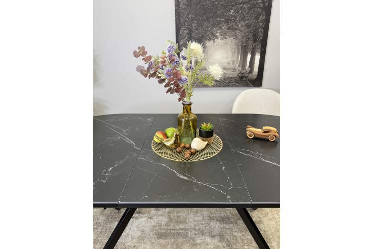 Стол KENNER DO1100 черный/керамика мрамор черный-12