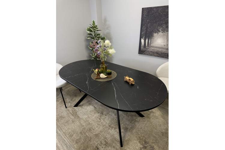 Стол KENNER DO1100 черный/керамика мрамор черный-13