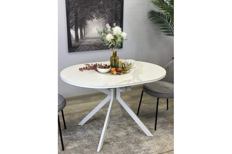 Стол KENNER DO1200 белый/керамика белая-4