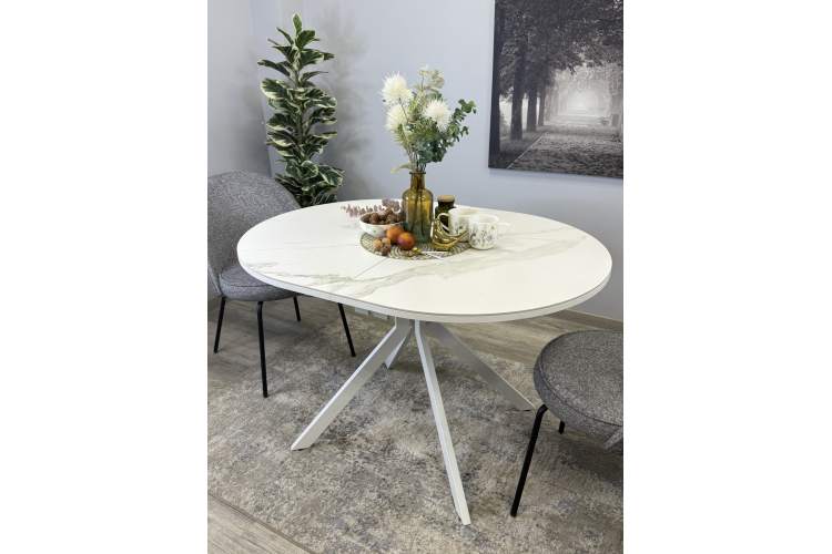 Стол KENNER DO1200 белый/керамика белая-5