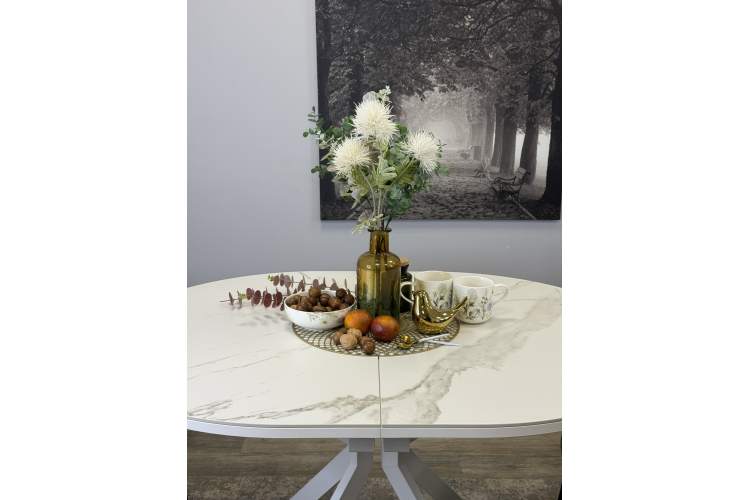 Стол KENNER DO1200 белый/керамика белая-1