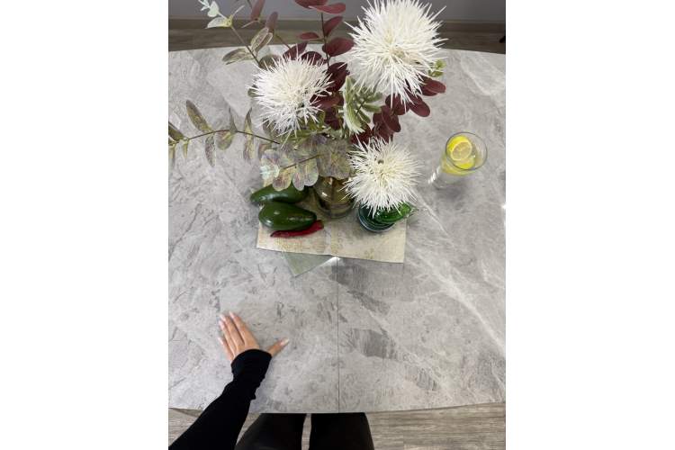 Стол KENNER BR1300 черный/керамика ITALIAN MIDDLE GRAY-12