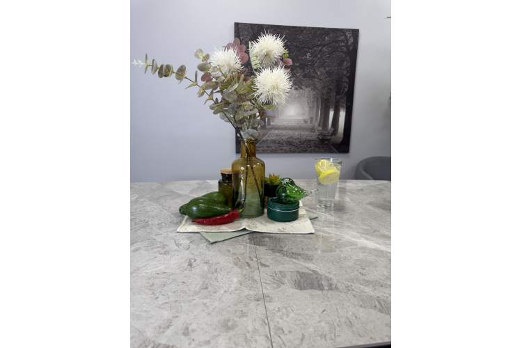 Стол KENNER BR1300 черный/керамика ITALIAN MIDDLE GRAY-4