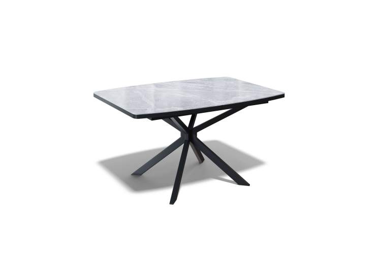 Стол KENNER BR1300 черный/керамика ITALIAN MIDDLE GRAY