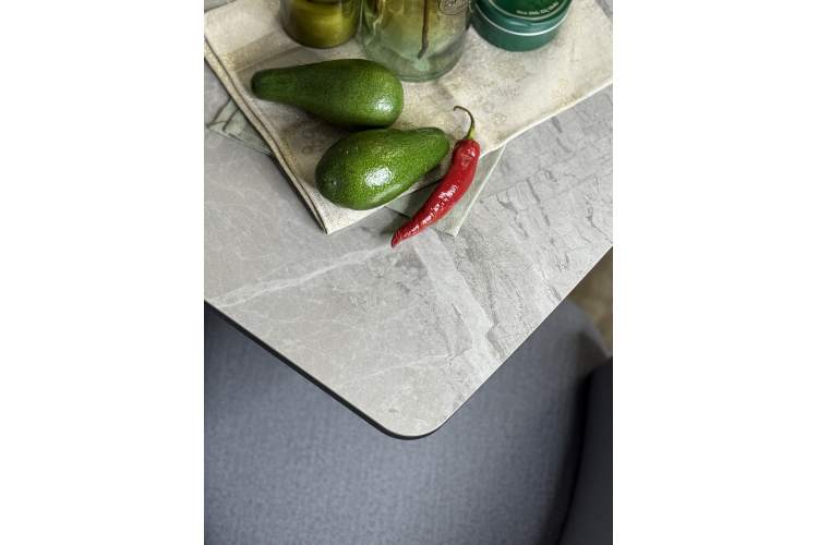 Стол KENNER BR1300 черный/керамика ITALIAN MIDDLE GRAY-9