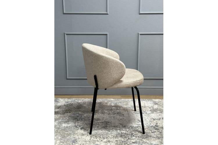 Комплект стульев 2шт KENNER 305SD черный/бежевый микробукле-3