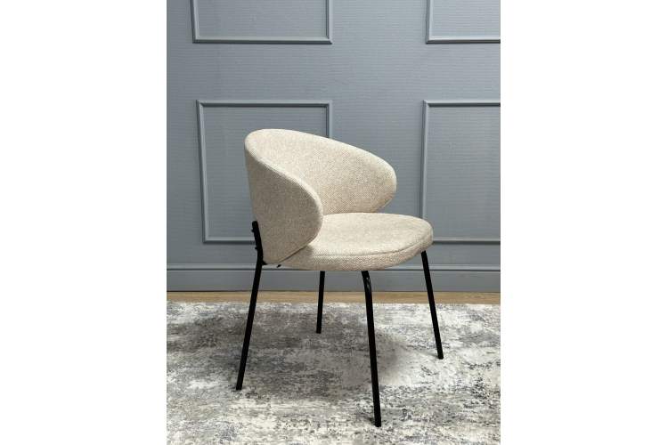 Комплект стульев 2шт KENNER 305SD черный/бежевый микробукле-12