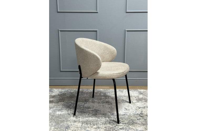 Комплект стульев 2шт KENNER 305SD черный/бежевый микробукле-18