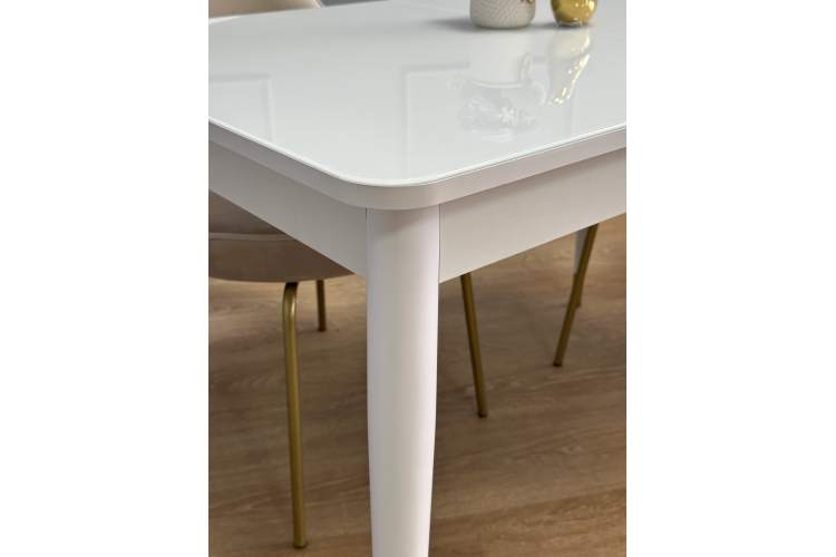 Стол KENNER K1100 белый/стекло белое-12