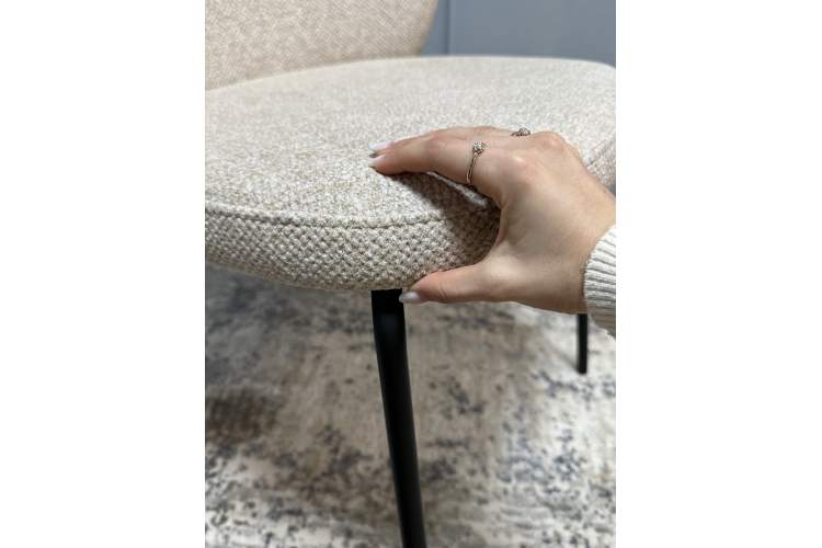 Комплект стульев 2шт KENNER 304SD черный/бежевый микробукле-14