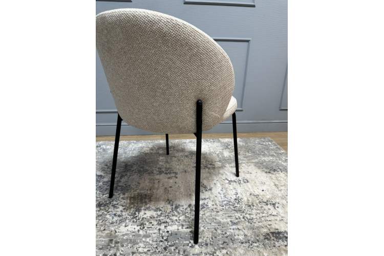 Комплект стульев 2шт KENNER 304SD черный/бежевый микробукле-17