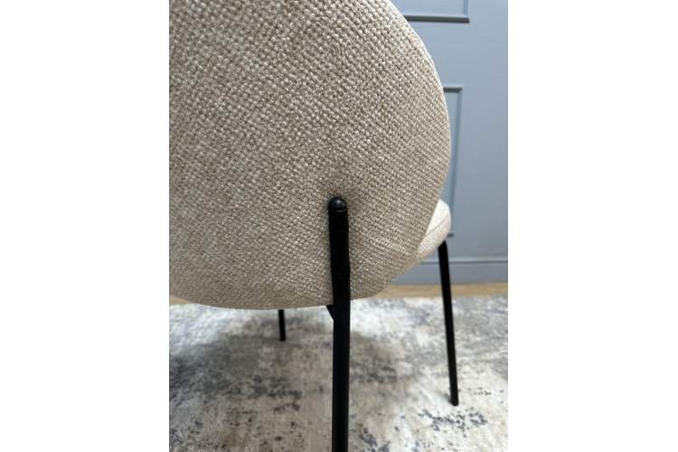 Комплект стульев 2шт KENNER 304SD черный/бежевый микробукле-18