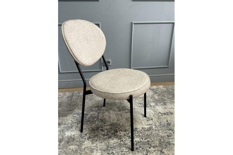 Комплект стульев 2шт KENNER 301SD черный/бежевый микробукле-1