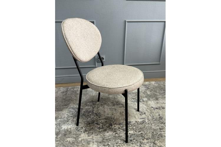 Комплект стульев 2шт KENNER 301SD черный/бежевый микробукле-3